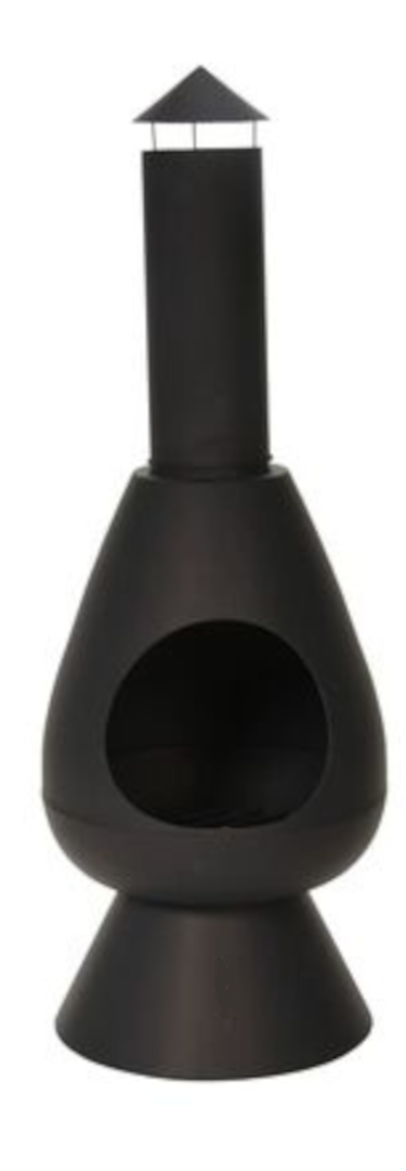 Cheminée de jardin Ambiance - Ø40 x 110 cm - Noir