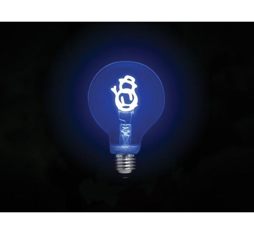 Vellight Deco Bulb - Ampoule Led - Filament (couleur or) en forme de bonhomme de neige - 220-240 V