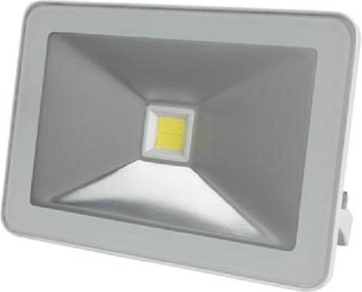 Perel Design Projecteur à Led - 20 W, blanc neutre - Blanc