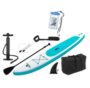 Wakiki Wakiki Sup board 320cm avec étui de téléphone étanche GRATUIT - Ensemble de 6 pièces - Bleu