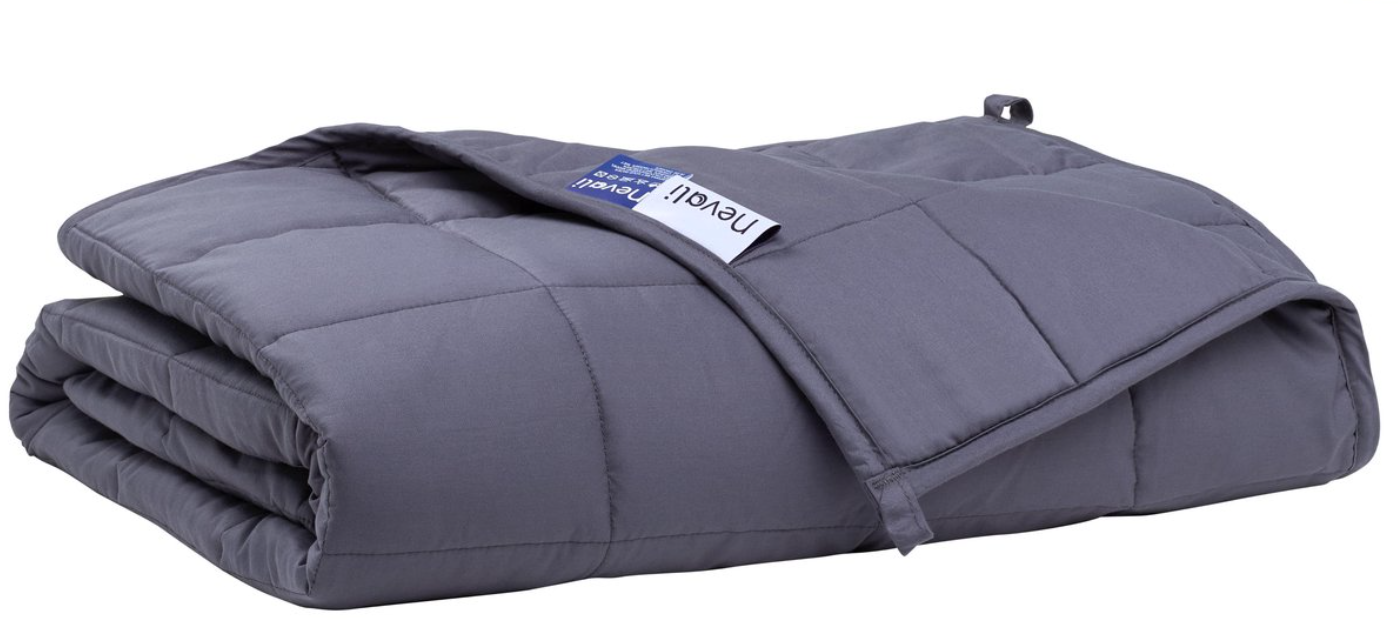 Couverture lestée Nevali - 9kg - 140x200cm - Gris
