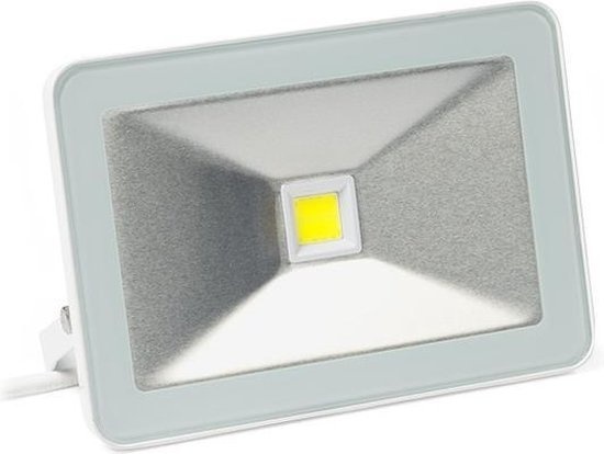 Perel Design Projecteur LED - 30 W, Blanc chaud - Blanc