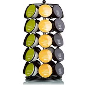 KitchenBrothers KitchenBrothers Porte-capsules - Dolce Gusto - 35 tasses - Pivotant - Noir