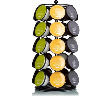 KitchenBrothers KitchenBrothers Porte-capsules - Dolce Gusto - 35 tasses - Pivotant - Noir