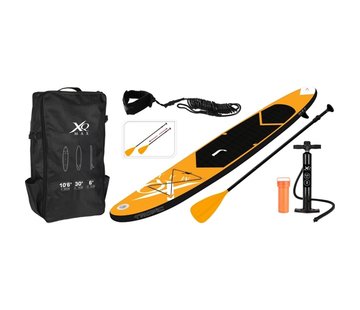 XQ Max Planche de stand up paddle gonflable orange & noir 320 cm 150 kg max - XQ Max - Pack complet planche & accessoires