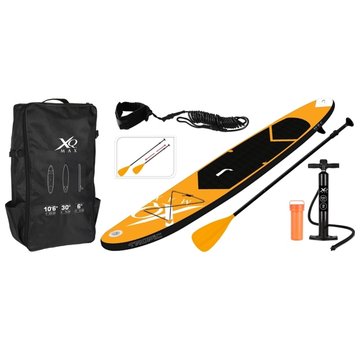 XQ Max Planche de stand up paddle gonflable orange & noir 320 cm 150 kg max - XQ Max - Pack complet planche & accessoires