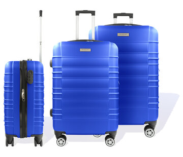 Hoffmanns Hoffmanns Set de valises 3 pièces - XXL 76x52x30cm - Travelstar Blue