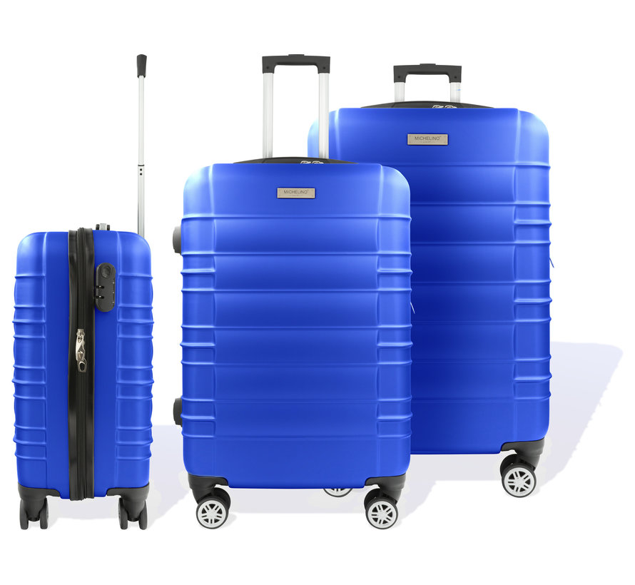 Hoffmanns Set de valises 3 pièces - XXL 76x52x30cm - Travelstar Blue