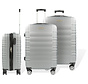 Hoffmanns Set de valises 3 pièces - XXL 76x52x30cm - Travelstar Silver