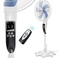 LifeGoods Ventilateur tripode - Ventilateur sur pied avec télécommande - minuterie - 50W - 53dB - blanc