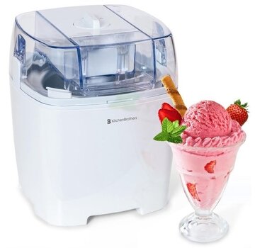 KitchenBrothers Machine à glace - KitchenBrothers - 1.5L - Blanc