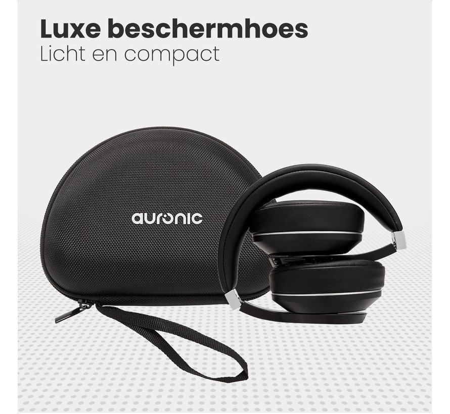 Casque audio sans fil Auronic  - QuietSound , Réduction active du bruit - Bluetooth - Noir