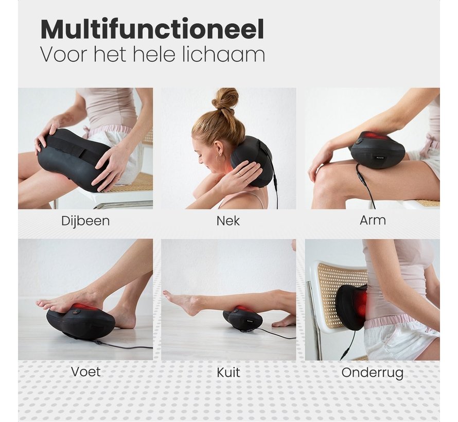 Coussin massage shiatsu Auronic - Chauffant - Électrique - Dos/nuque