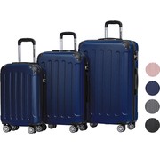 TRVLMORE Set de valises TRVLMORE - 3 pièces - 38L + 70L + 110L - Bleu foncé