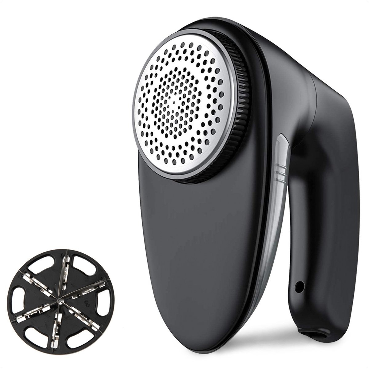 Auronic Rasoir anti-bouloche vêtements - rechargeable USB - Sans fil - 2 accessoires supplémentaires - Noir