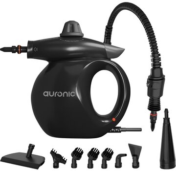 Auronic Auronic Hand Steam Cleaner - Multifunctional Hand Steamer - Cleaning - 1000W - Black - Incl. Storage Bag