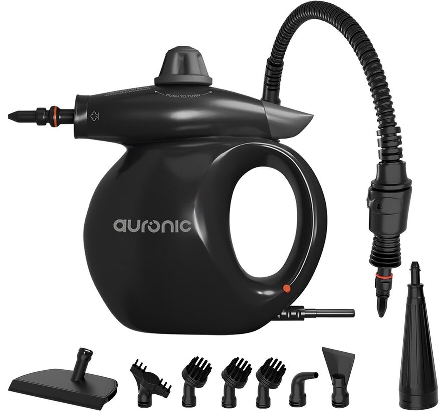 Auronic Hand Steam Cleaner - Multifunctional Hand Steamer - Cleaning - 1000W - Black - Incl. Storage Bag