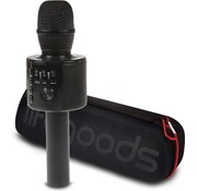 LifeGoods Microphone Karaoké  sans Fil  Bluetooth LifeGoods - Micro à main - chanter - haut-parleur - Noir