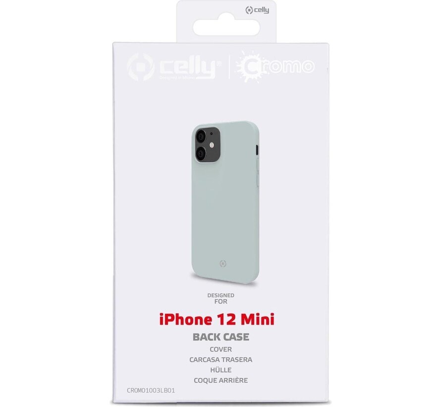 Celly iPhone 12 Mini Back Cover Cromo