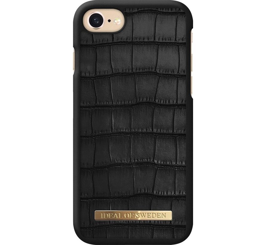 iDeal of Sweden Fashion Case Capri Black Croco iPhone 8/7/6/6S