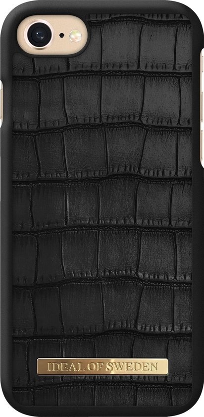 iDeal of Sweden Fashion Case Capri Black Croco iPhone 8/7/6/6S