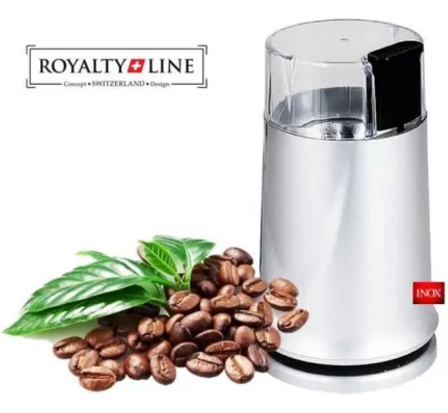 RL-CG150.3 - Royalty Line - Moulin à café argenté - 150W