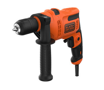 Black&Decker Perceuse à percussion BLACK+DECKER BEH200-QS - 500 W