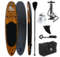 Pacific Special Edition Sup Board - Imprimé tigre - Étui étanche GRATUIT pour téléphone portable - Très robuste - 305 cm - 7 pièces - Jusqu'à 100 kg - Gonflable