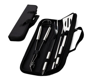 CuisiNoon CuisiNoon® BBQ Accessories set - Incl. storage cover - BBQ Set with BBQ tongs, fork, spatula and skewers