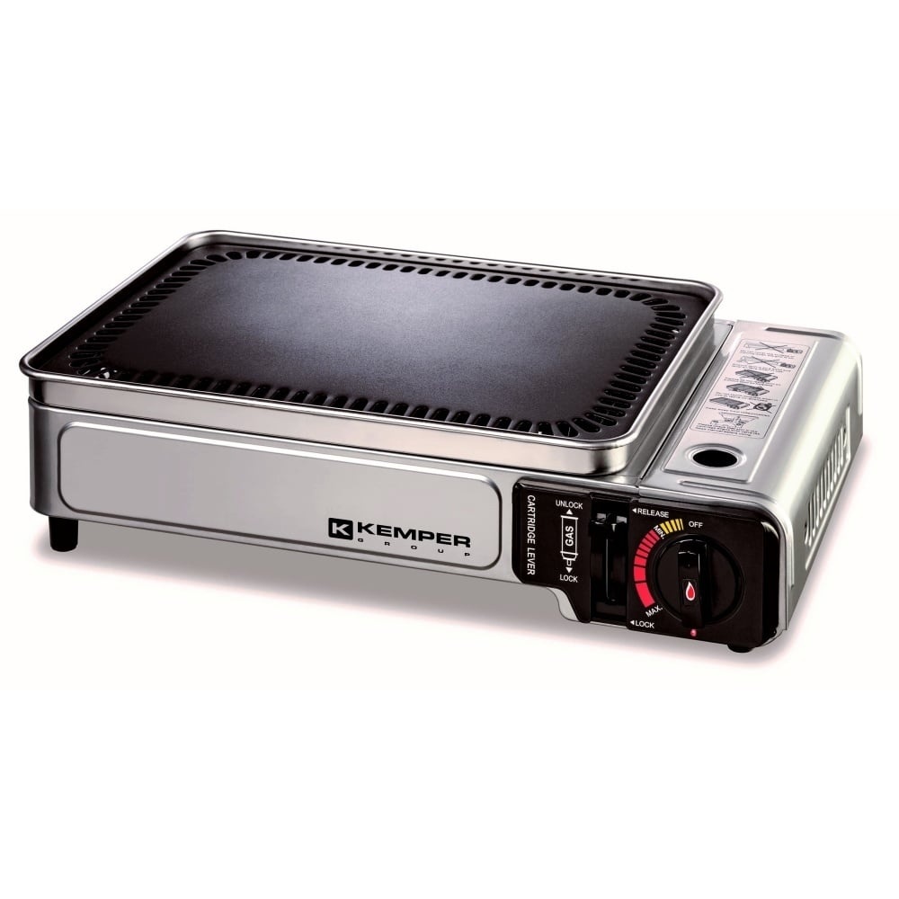 Barbecue à gaz portable - Kemper - avec puissance réglable - Smart Grill - 34 x 25 cm