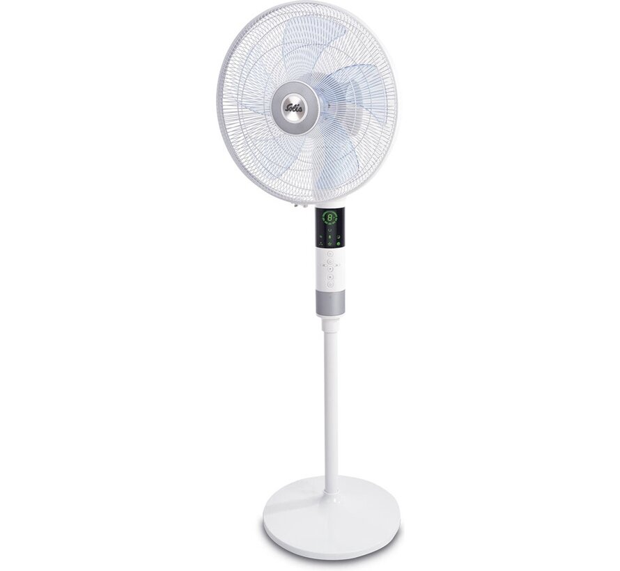 Ventilateur Solis Breeze 360° Stand Up Fan 7582 - Ventilateur sur pied avec télécommande - fonction minuterie - 140 cm de haut - blanc