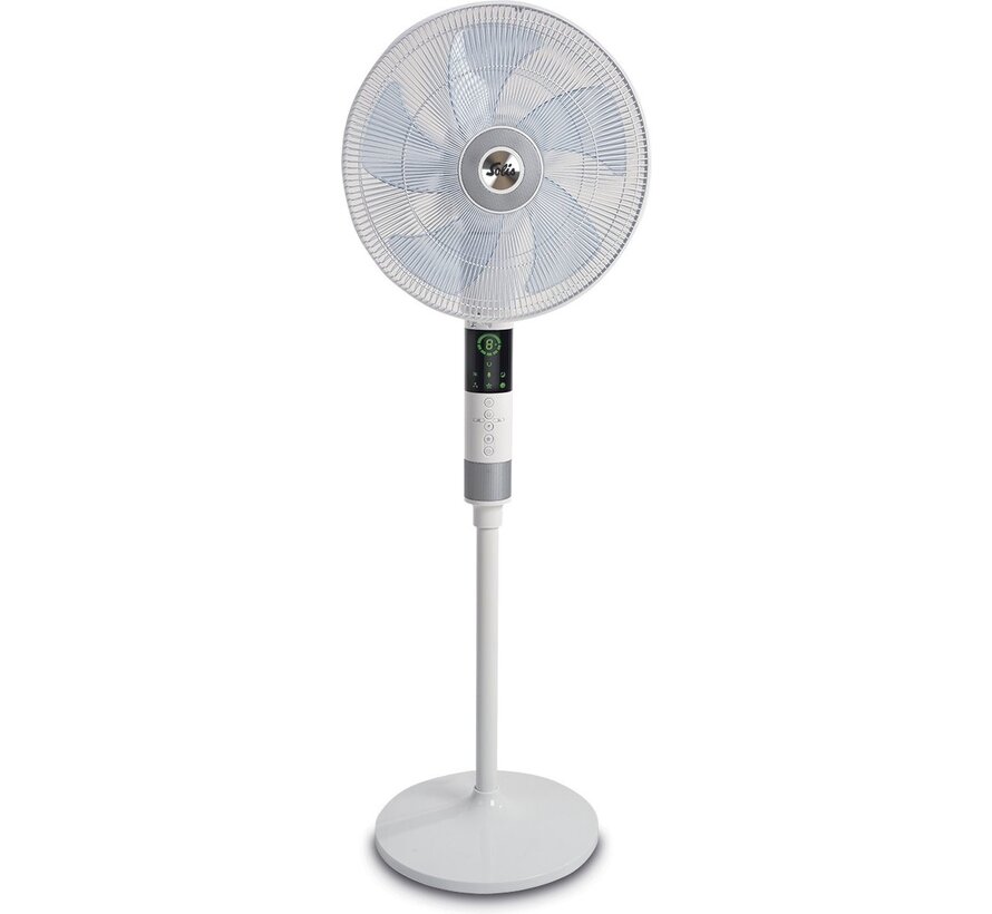 Ventilateur Solis Breeze 360° Stand Up Fan 7582 - Ventilateur sur pied avec télécommande - fonction minuterie - 140 cm de haut - blanc