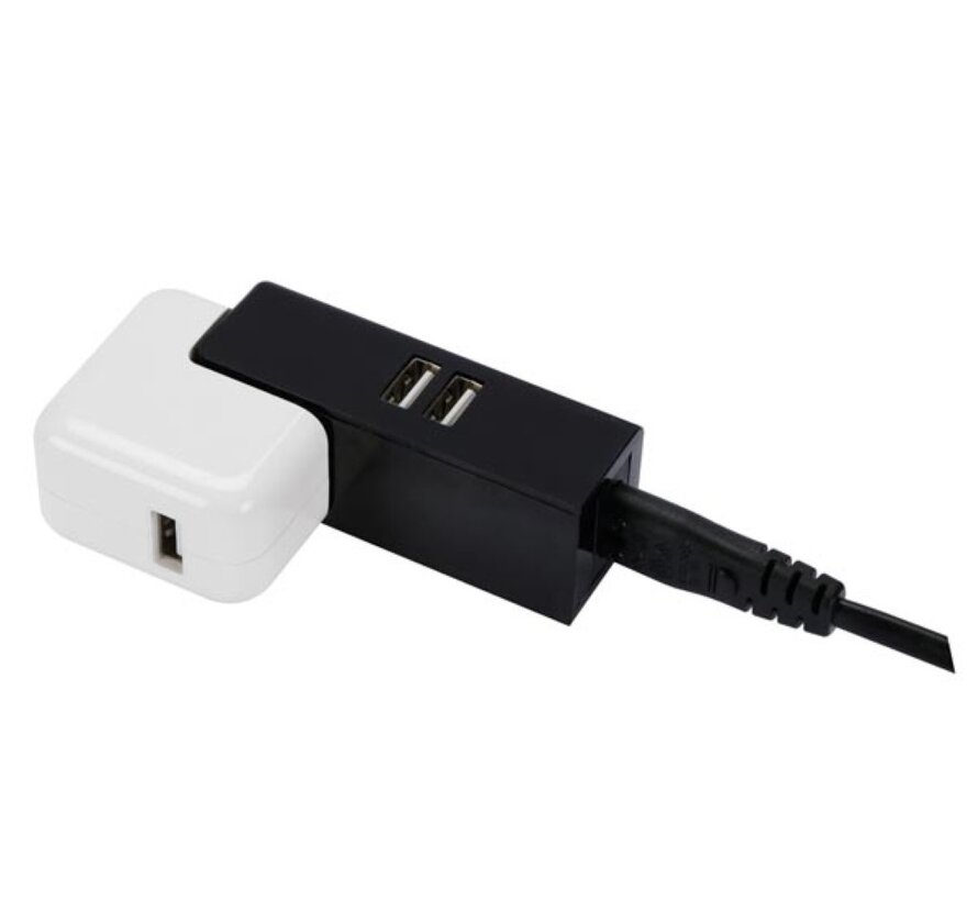 Chargeur en ligne compact avec connexion USB - 5 Vdc - 2,1 A - 10,5 W