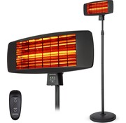 Auronic Auronic Chauffage de terrasse - électrique - 2000W - suspension et support - télécommande incluse - 3 niveaux - noir