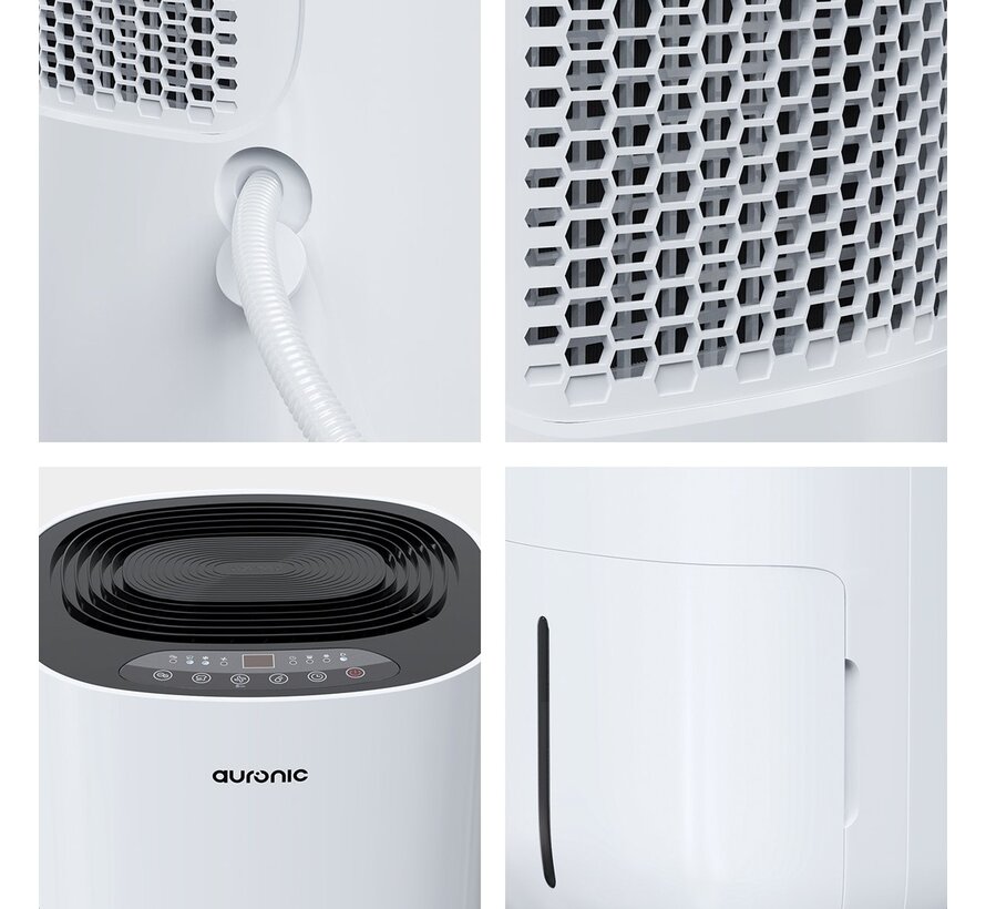 Déshumidificateur et purificateur d'air - Auronic - Déshumidifie 20 litres par jour - Blanc