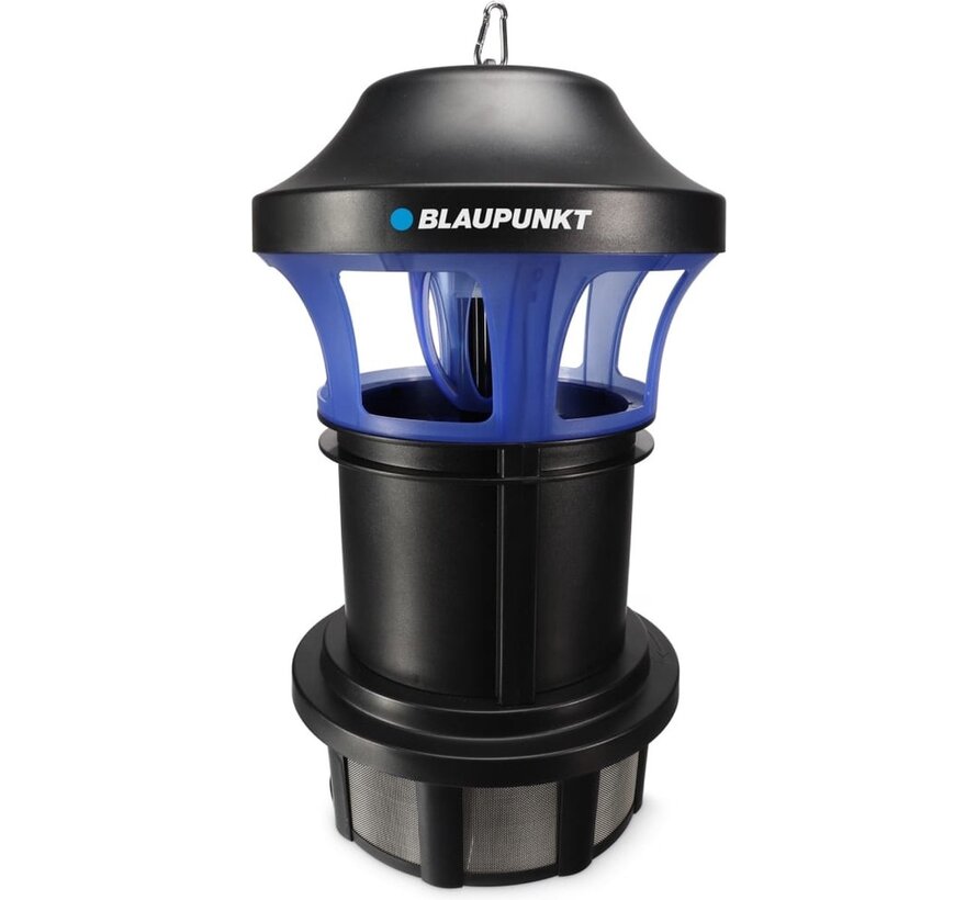 Blaupunkt Destructeur d'insectes, électrique, lumière UV, ventilateur, bac de récupération amovible, 750 m², noir