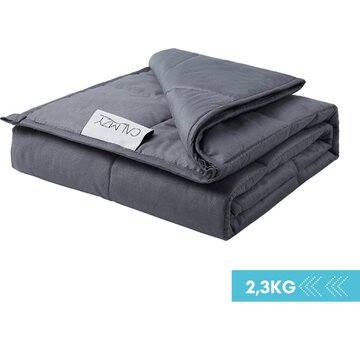 Calmzy Calmzy Kids 2.3 KG - Couverture lestée enfant - Couverture lestée - 90 x 120 cm - Gris foncé