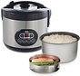 Solis Rice Cooker Duo Programm 817 - Cuiseur de riz et cuiseur vapeur - Cuiseur vapeur de légumes - Argent