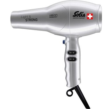 Solis Sèche-cheveux Solis Light & Strong 422 - Sèche-cheveux professionnel - Silver