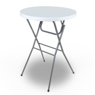 Table de bar - Générique - Table de fête - Robuste et résistante aux intempéries - 80 cm de diamètre x 110 cm de hauteur - Fête - Pliable