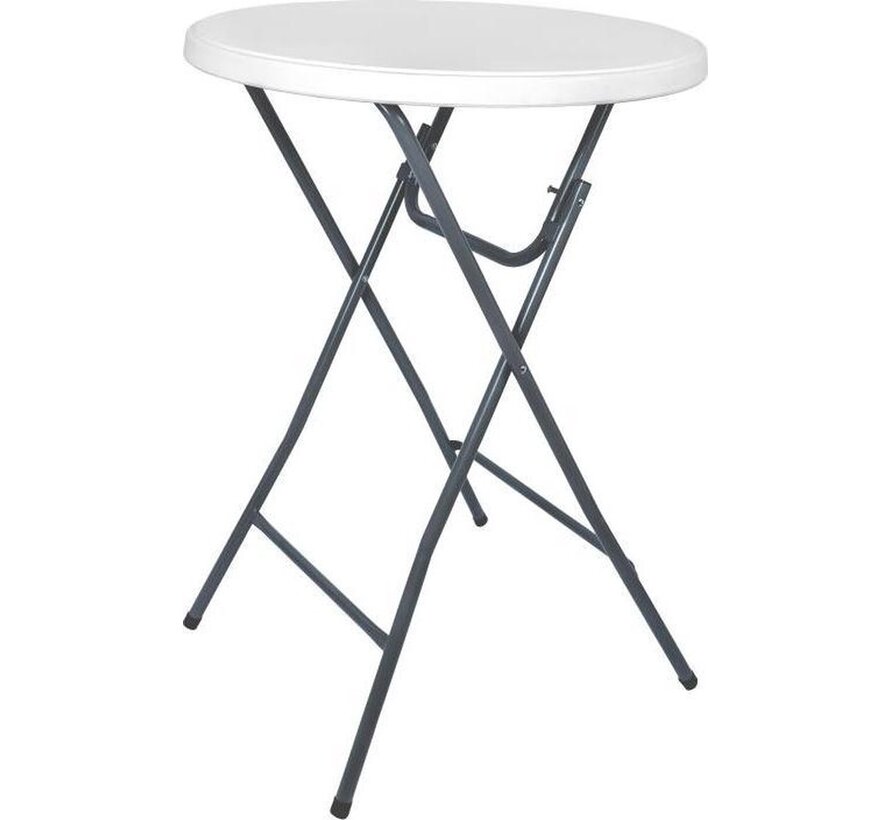 Table de bar - Générique - Table de fête - Robuste et résistante aux intempéries - 80 cm de diamètre x 110 cm de hauteur - Fête - Pliable