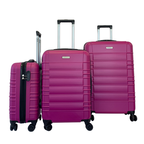 Hoffmanns Set de valises 3 pièces - XXL 76x52x30cm - Travelstar Pink