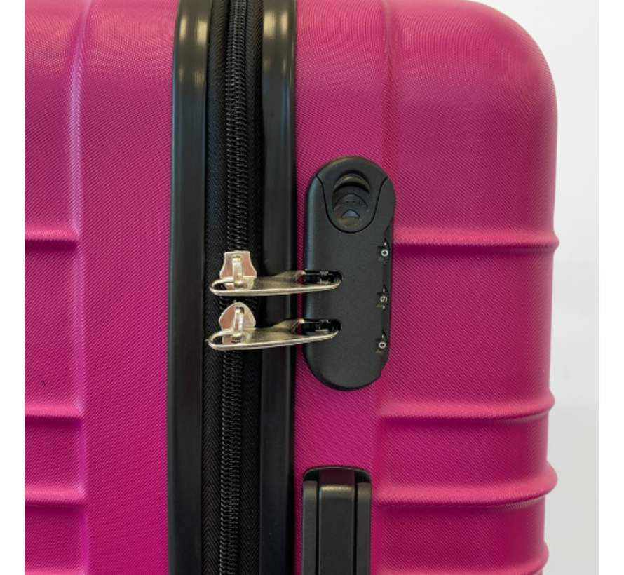 Hoffmanns Set de valises 3 pièces - XXL 76x52x30cm - Travelstar Pink