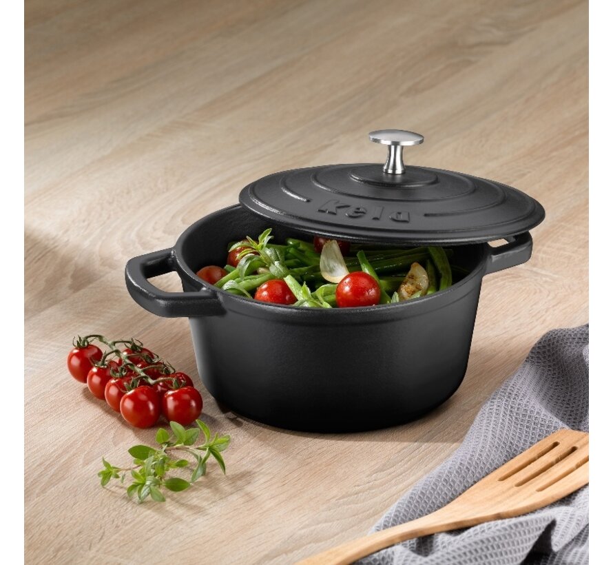 Kela Calido Casserole 26 cm Noir