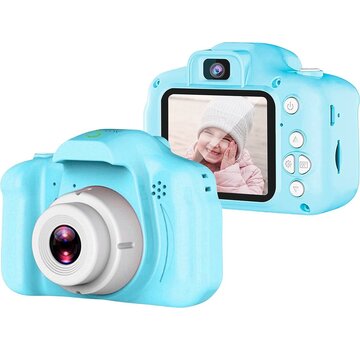 AyeKids AyeKids Kids Camera 2 in 1 - Caméra avant et arrière - Incl. 32GB SD - Caméra pour enfants - Bleu