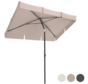 Parasol LifeGoods - 200x125cm - imperméable - Taupe - Housse INCLUSE