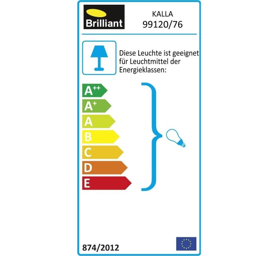 Brilliant 99120/76 - Lampe pendante de table de salle à manger Kalla