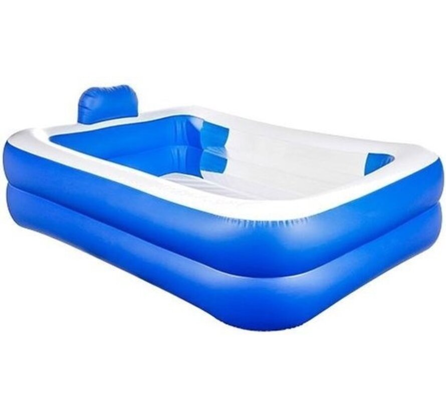 Haushalt - Piscine gonflable avec coussin - 200x150x50cm