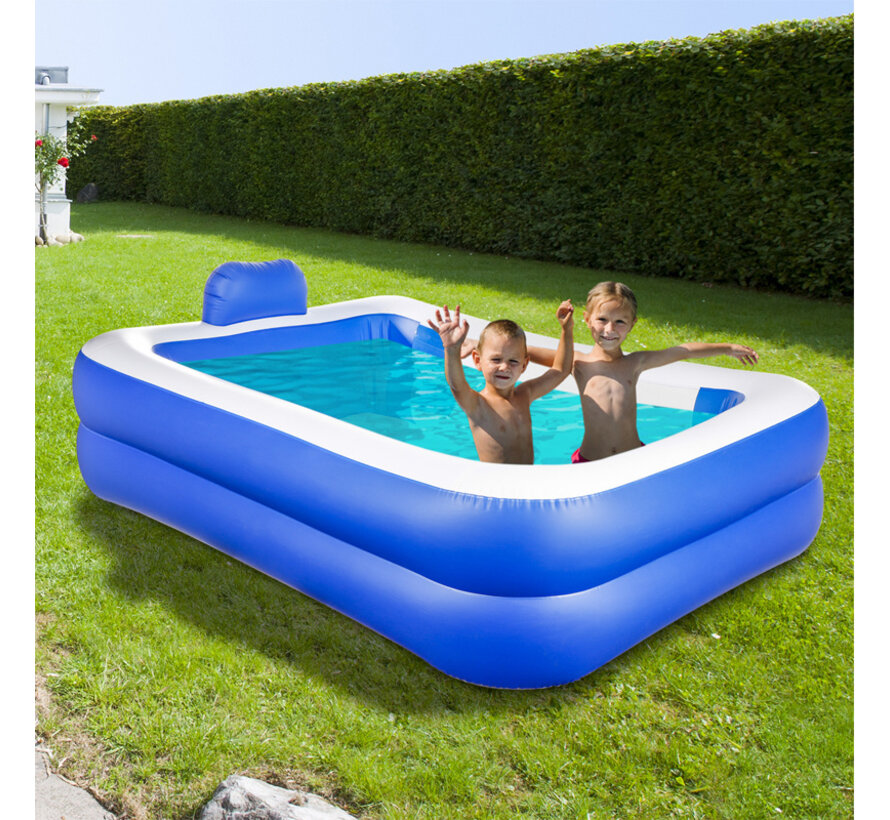 Haushalt - Piscine gonflable avec coussin - 200x150x50cm