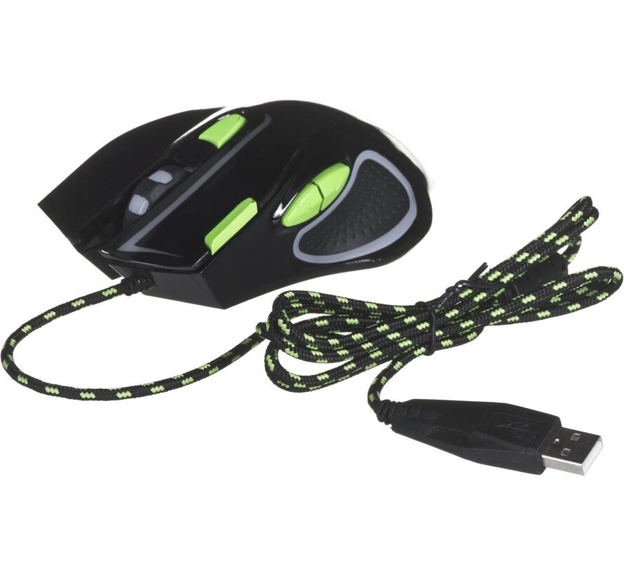 Esperanza EGM401KG souris USB Type-A Optique 2400 DPI Droitier